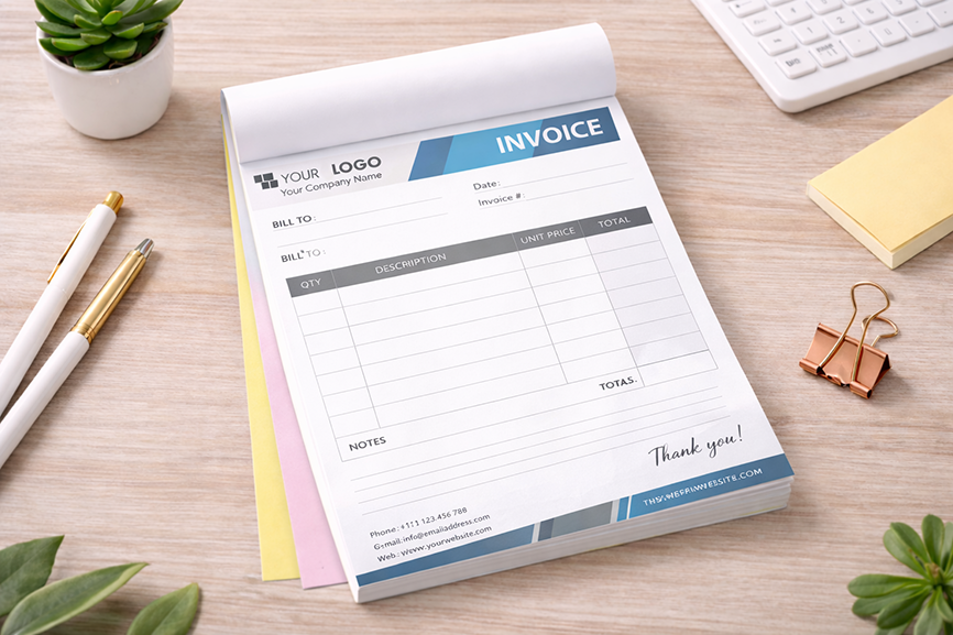 NCR Pad Printing for Invoices and Forms