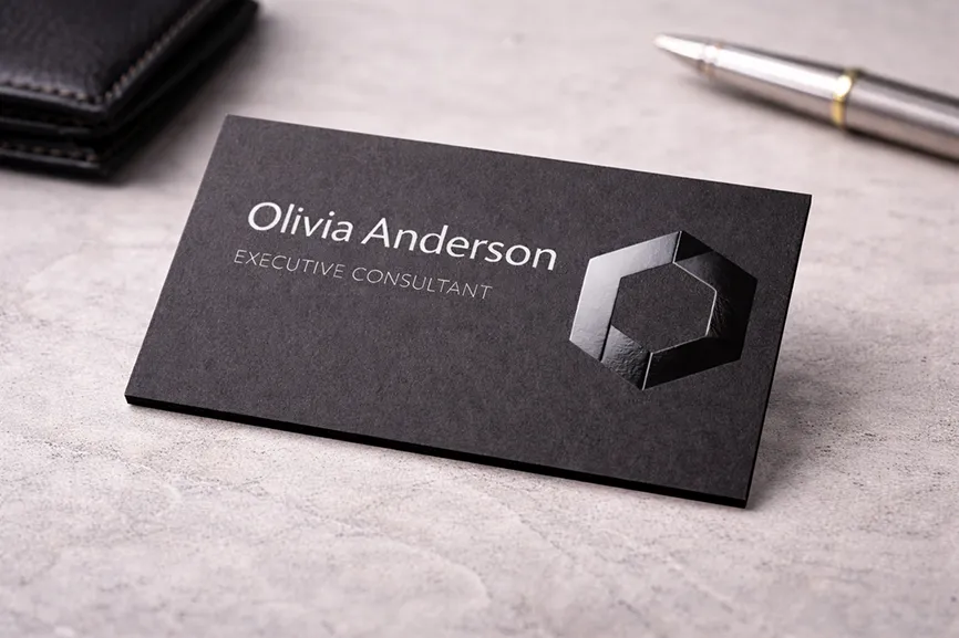 Spot UV Business Card Printing with Glossy Raised Effect – We Print 24x7