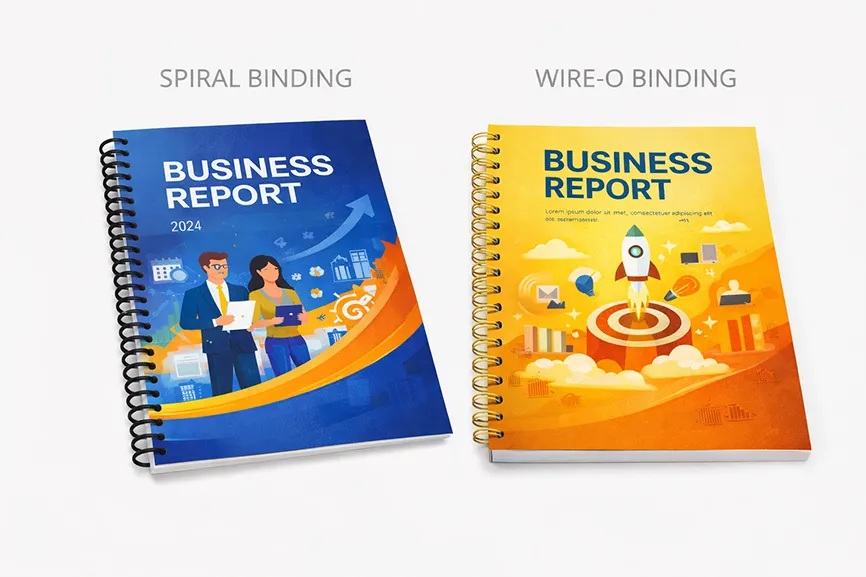 Wiro and Spiral Bound Booklet Printing