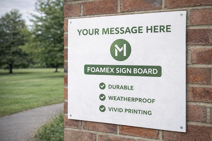 Foamex Sign Printing for Business Signage