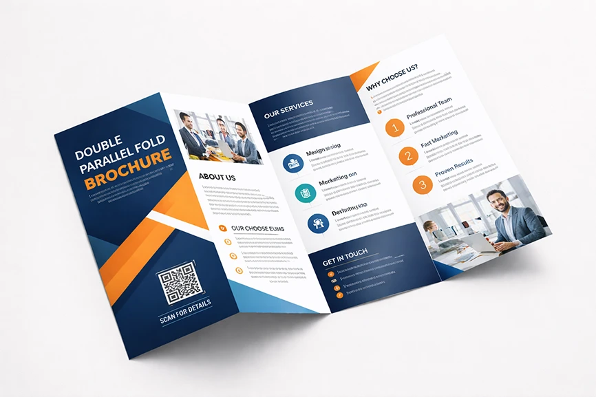 Double Parallel Fold Brochure Printing
